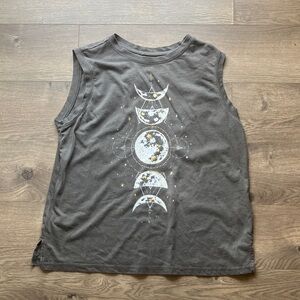 Maurices Gray Sleeveless Top with Moon Phases